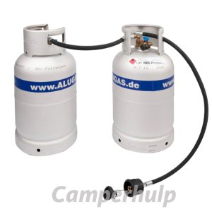 Complete 2x Aluminium LPG Flessen Set Licht & Veilig
