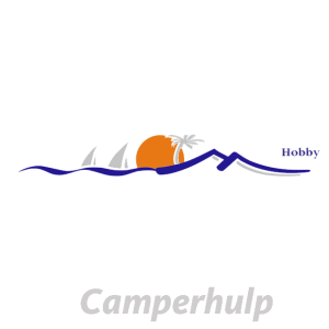 Hobby Vakantie Sticker Zijkant Grijs Caravan