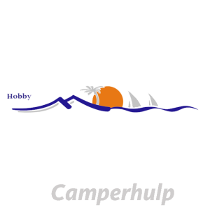 Hobby Vakantie Sticker Zijkant Grijs Caravan