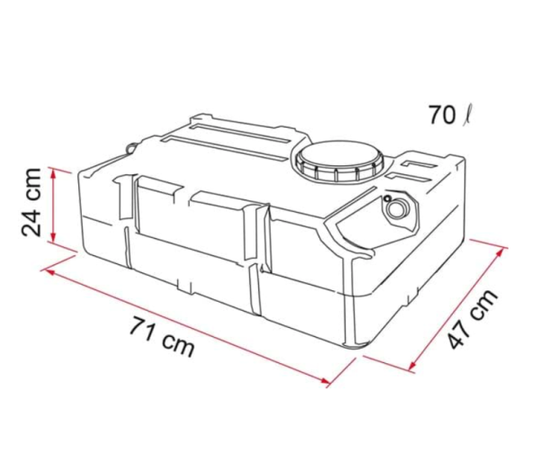 FIAMMA Tank 70 Friswatertank 70 Liter