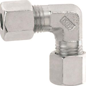 Haakse Knelkoppeling Gas 8x8 mm & 10x10 mm