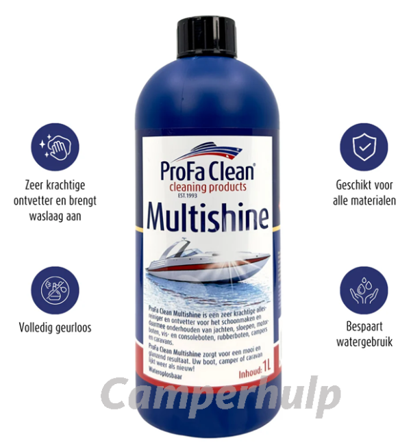 Multishine Boot- en Jachtshampoo 1L Krachtige Reiniging voor Boot & Jacht