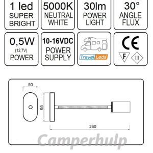 Krachtige Flexibele Spot USB Zwart 12V