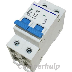 Dubbelpolige zekeringautomaat C10A
