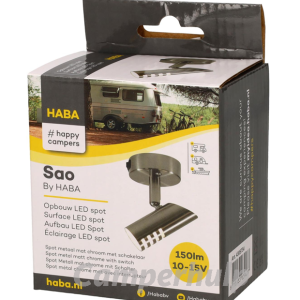 Luxe SAO 1.4W Opbouwspot Mat Chroom