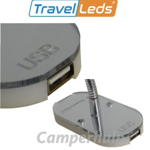 TravelLeds opb spot Ch flex led 5K 260mm opaal switch/usb