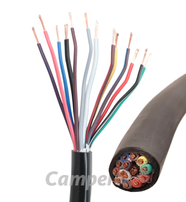 13-aderige kabel 9x 1.5mm² en 4x 2.5mm²