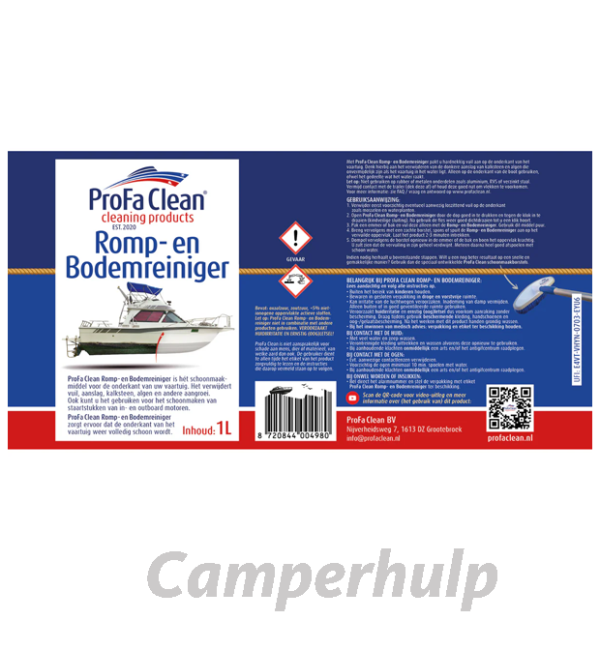 Romp en Bodemreiniger 1 Liter Krachtige Reiniger voor Bootromp en Onderwaterschip