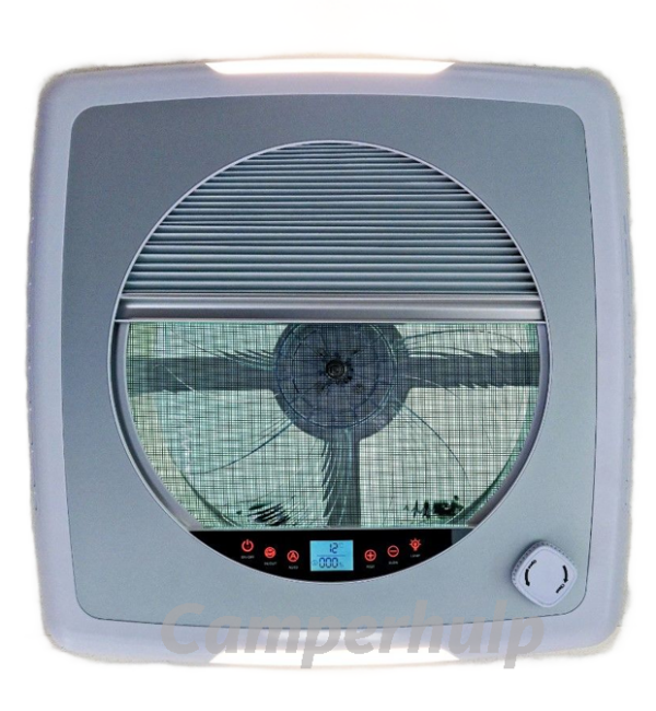 Vechline Luxuoso II Dakventilator 40x40 Transparant voor Camper, Caravan & Boot