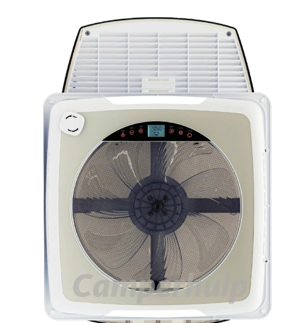 Vechline Luxuoso II Dakventilator 40x40 Transparant voor Camper, Caravan & Boot