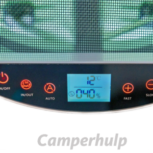 Vechline Luxuoso II Dakventilator 40x40 Transparant voor Camper, Caravan & Boot