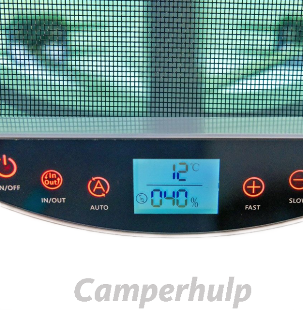 Vechline Luxuoso II Dakventilator 40x40 Transparant voor Camper, Caravan & Boot