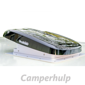 Vechline Luxuoso II Dakventilator 40x40 Transparant voor Camper, Caravan & Boot