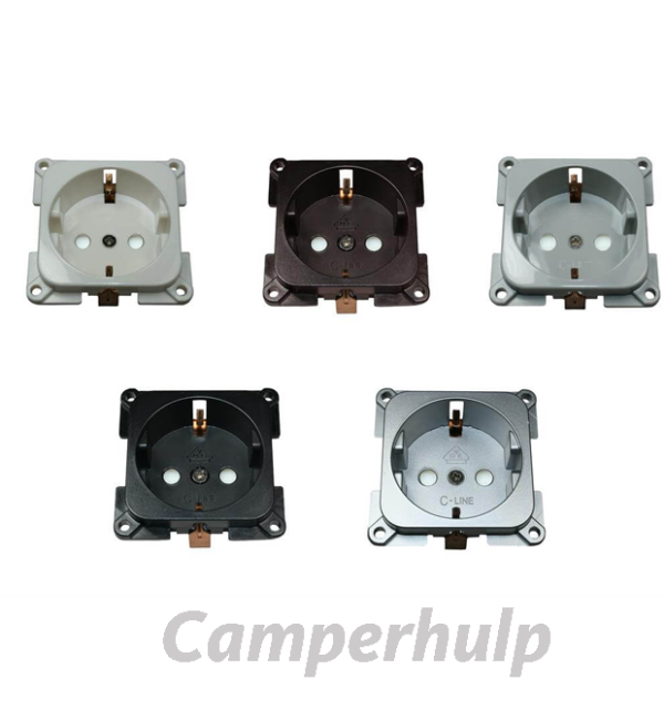 Haba C-Line Wandcontactdoos 230V Wit Camper & Caravan