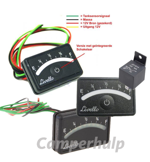 Livello LPG Inhoudsindicator 9 LED 0-90 Ohm 3 uitvoeringen