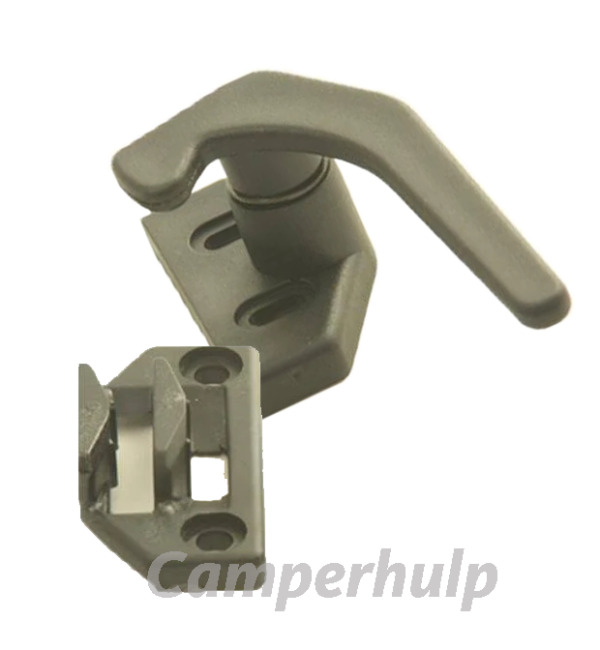 Polyplastic Raamuitzetter Inclusief Vastzetplaat Zwart voor Camper & Caravan