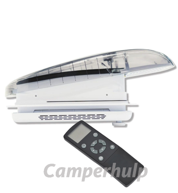 Vechline Luxuoso II Dakventilator 40x40 Transparant voor Camper, Caravan & Boot
