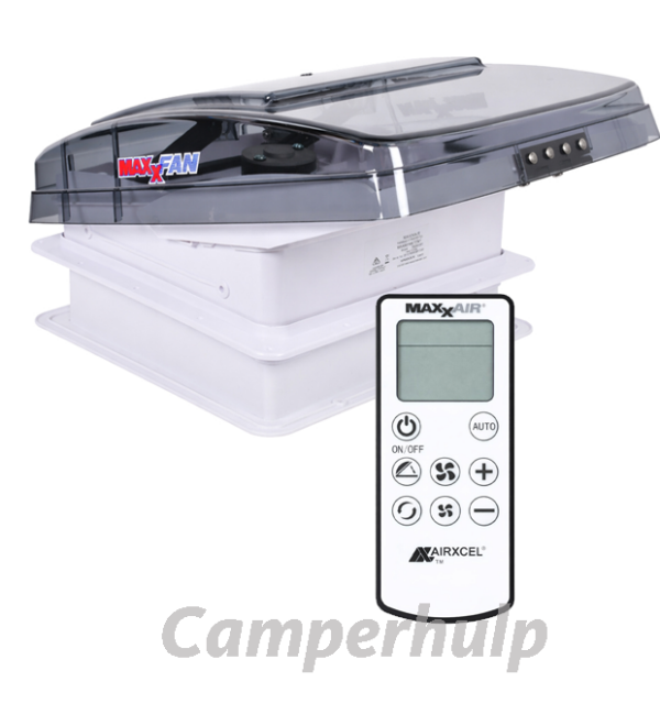 Airxcel MaxxFan Deluxe Compact Electric Tint 280x280 Dakventilator Camper