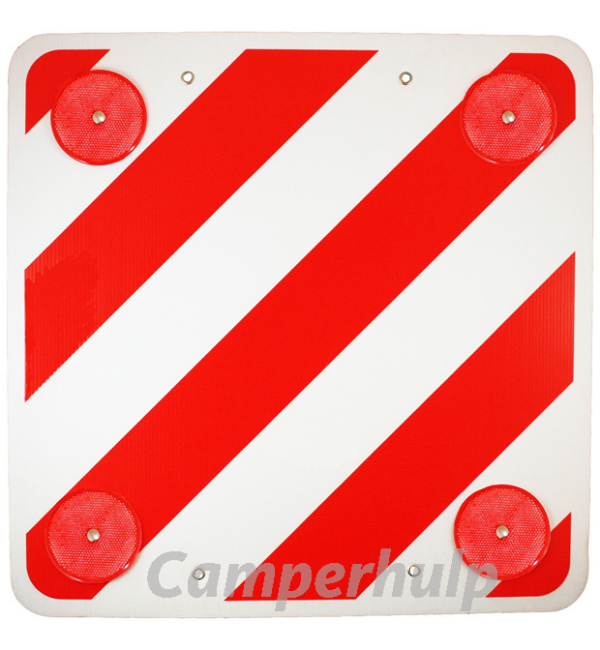 Markeerbord voor rijden met uitstekende lading 50 x 50 cm