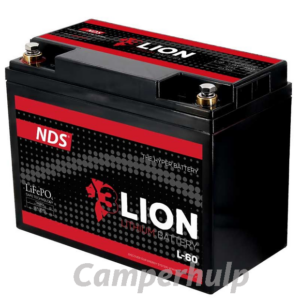 NDS 3LION Lithium Accu 12V 60Ah LiFePO4 Huishoudaccu voor Camper, Caravan en Boot