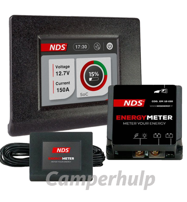 NDS EM12-150 12V 150A LiFePO4 energiemeter voor camper en caravan