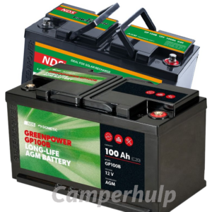 NDS GreenPower GP 100B AGM 12V 100Ah Service Accu voor Camper, Caravan en Boot