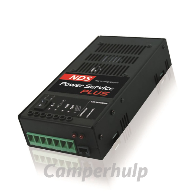 NDS Power Service Plus 30A DC-DC Acculader Laden via Dynamo én Zonnepaneel