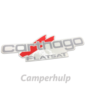 Teleco FlatSat Carthago Sticker 61 x 21 cm Originele Sticker voor Schotelantenne