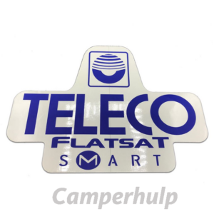 Teleco FlatSat Easy Sticker 33,5 x 24 cm Originele Sticker voor Schotelantenne