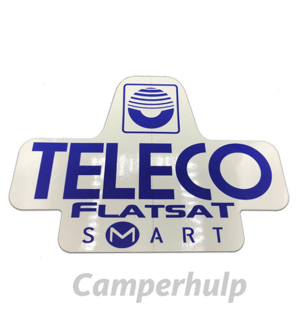 Teleco FlatSat Easy Sticker 33,5 x 24 cm Originele Sticker voor Schotelantenne