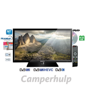 Teleco TEK 22D mini 21,5 inch Full HD TV met DVD voor camper en caravan