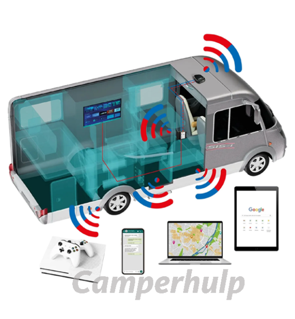 SELFSAT MWR 4540 4G Cat 6 WLAN-router tot 300 Mbps inclusief SELFSAT 5G-antenne zwart