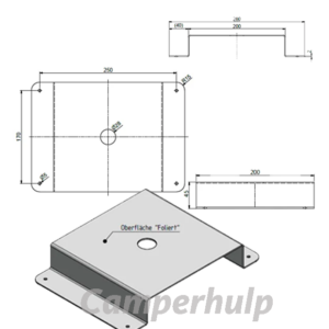 Selfsat MWR dakmontage en dakdoorvoer inclusief 6 × 1 meter verlengkabel