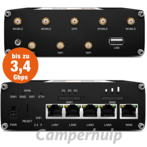 SELFSAT MWR 6550 5G Cat. 19 WiFi 6 WLAN router tot 3,4 Gbps inclusief SATCO 5G-antenne