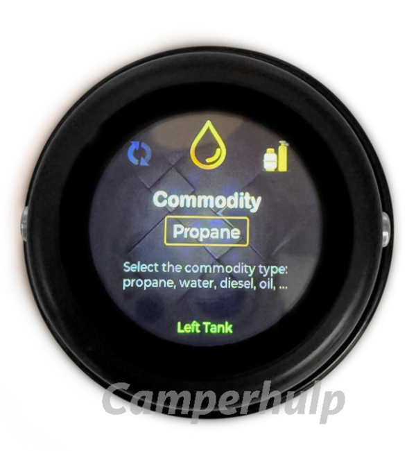MOPEKA LCD-monitor voor 2 gasflessen Bluetooth niveaumeter