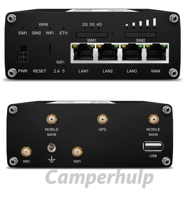 SELFSAT MWR 4540 4G Cat 6 WLAN-router tot 300 Mbps inclusief SELFSAT 5G-antenne zwart
