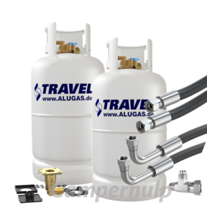 2 Aluminium LPG Flessen 27 Liter – Complete Basisset