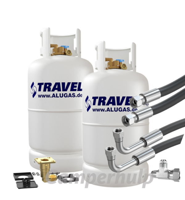 2 Aluminium LPG Flessen 27 Liter – Complete Basisset