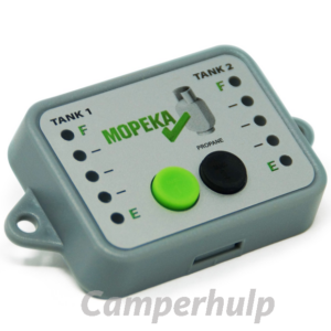 Mopeka Monitor voor 2 gasflessen LED gasniveau display