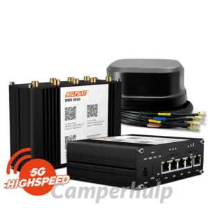 SELFSAT MWR 6550 5G Cat. 19 WiFi 6 WLAN router tot 3,4 Gbps inclusief SATCO 5G-antenne