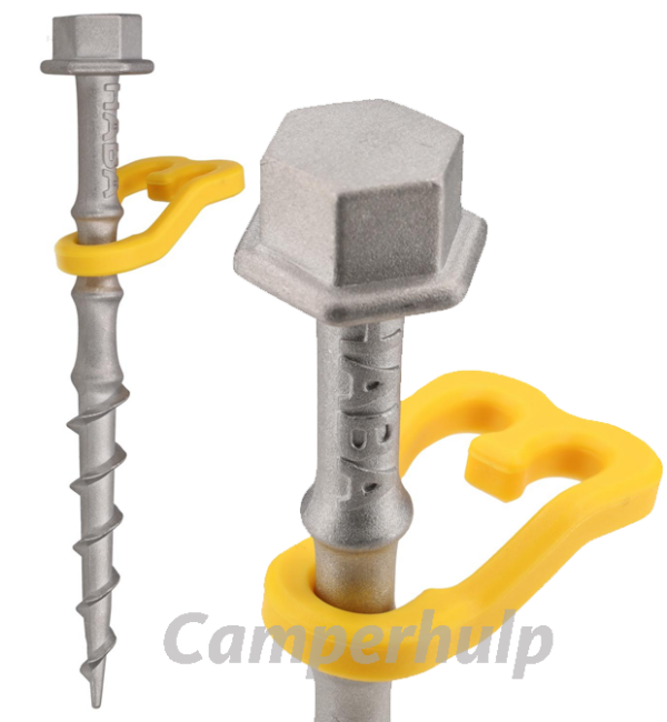 Alu-Camp aluminium schroefharingen 15 cm set van 4