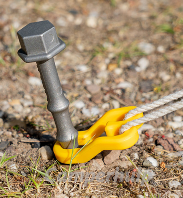Alu-Camp aluminium schroefharingen 15 cm set van 4