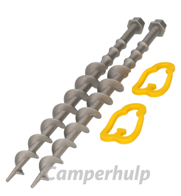 Alu-Camp aluminium schroefharingen 31 cm set van 2