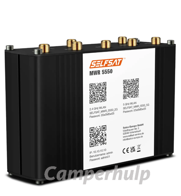 SELFSAT MWR 5550 5G-router mobiel internet en wifi voor onderweg